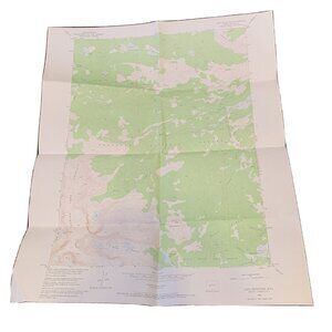Dept. Of Interior Map - Cony Mountain Wyoming - 22" x 27" Topo Vintage 1953
